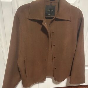 NEW perfect condition Massimo Dutti Tan women Shirt Jacket size XS big